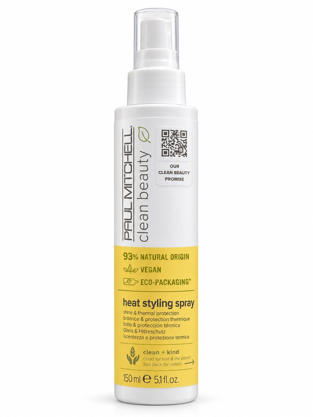 Paul Mitchell Clean Beauty Heat Styling Spray 5.1oz BRAND NEW